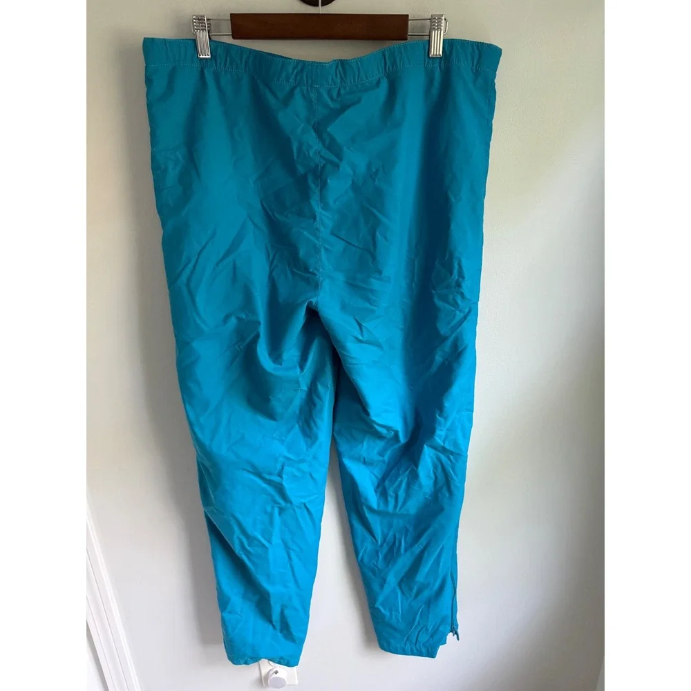 Vintage LL Bean by Helly Hansen Teal Blue Windbreaker Pants Mens Large 40x32